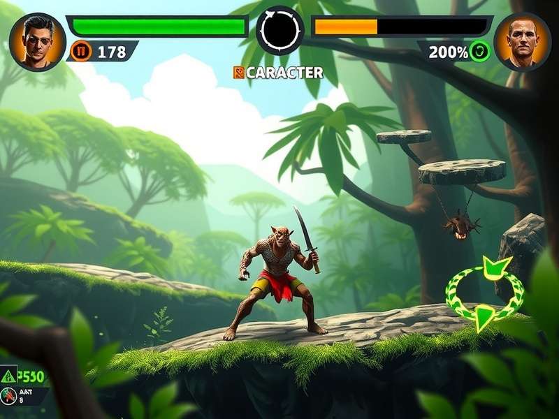 Jive Jaguar Hero gameplay screenshot showing character in jungle environment